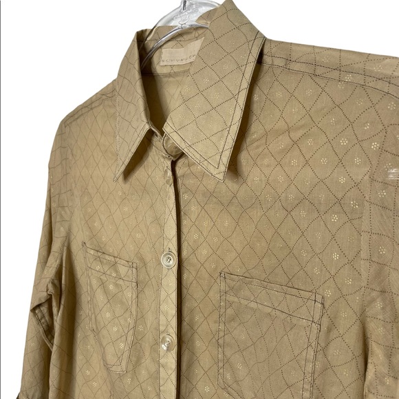 Dorothee Schumacher | Button Up Tan Lurex Small - Picture 4 of 8